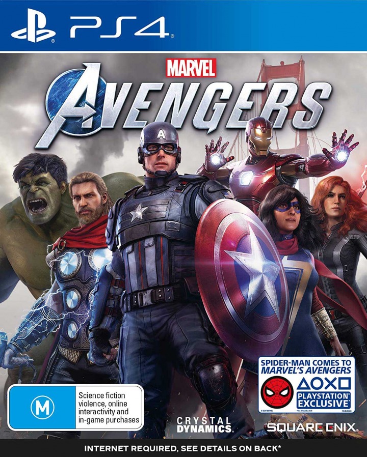 الرجل العنكبوت على ملصق لعبة Marvel's Avengers 