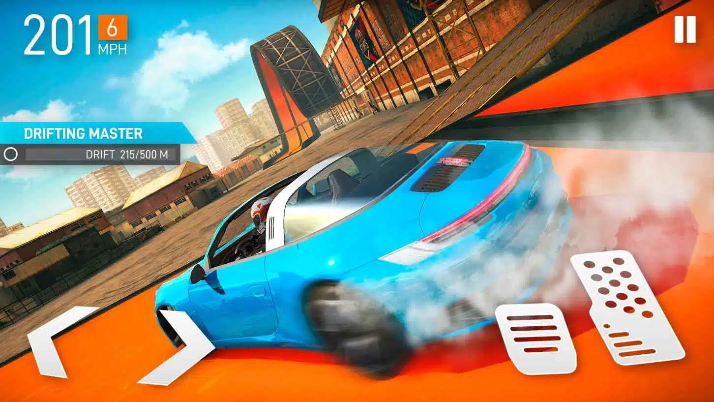 تثببيت لعبة باركور السيارات الرياضية Car Driving Simulator - Stunt Ramp للموبايل لنظام آيفون وأندرويد مجاناً