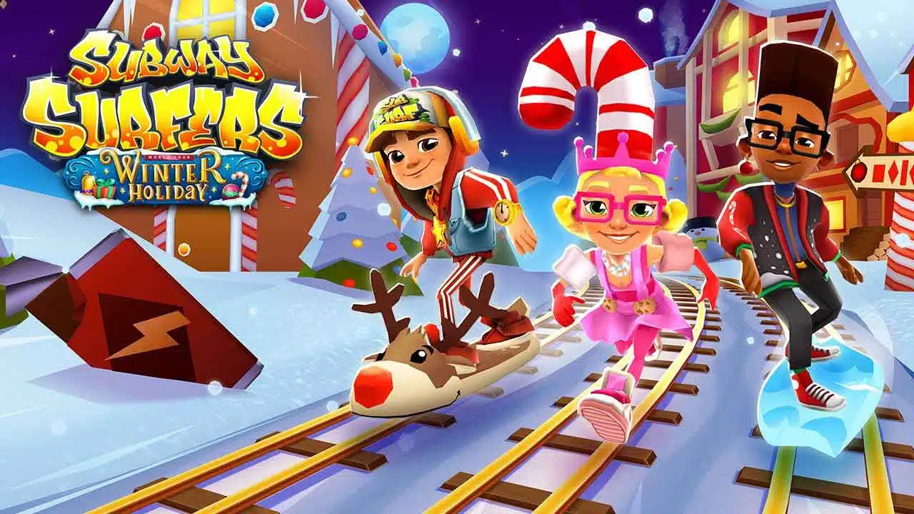 تحميل وتنزيل لعبة متزلجو قطار الأنفاق Subway Surfers‏ للموبايل ولنظام الاندرويد والايفون مجاناً